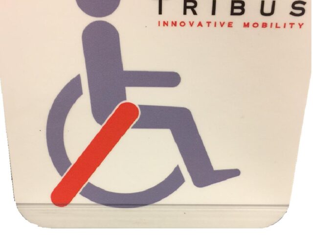 photo of Aufkleber „Tribus Rollstuhl“ weiß