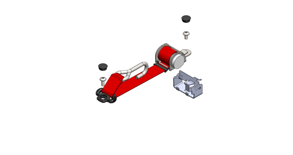 Aufroller + Mechanik (Vorderseite) TriflexAIR-Boden
